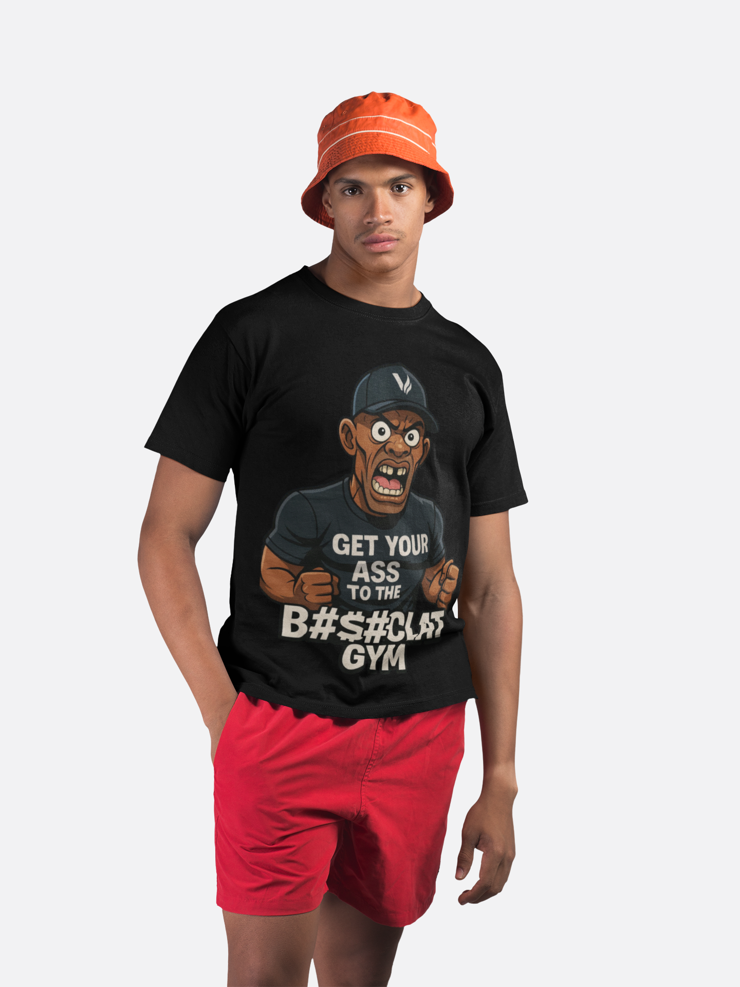 Get Your Ass To The Bom%!clat GYM - T-Shirt 3 - Zwart