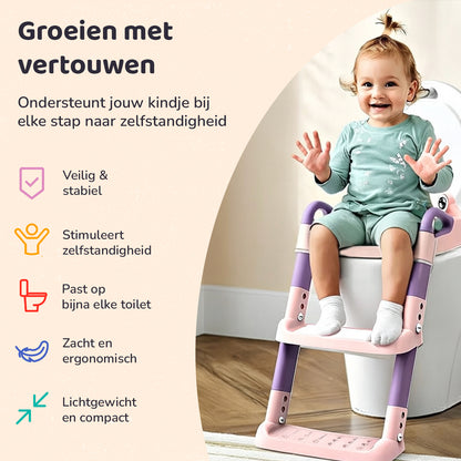 Miyoni WC Verkleiner Verstelbaar - Roze