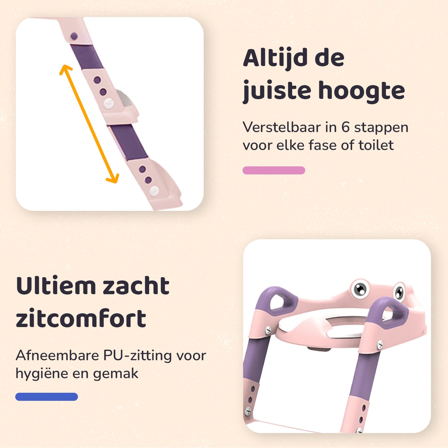 Miyoni WC Verkleiner Verstelbaar - Roze