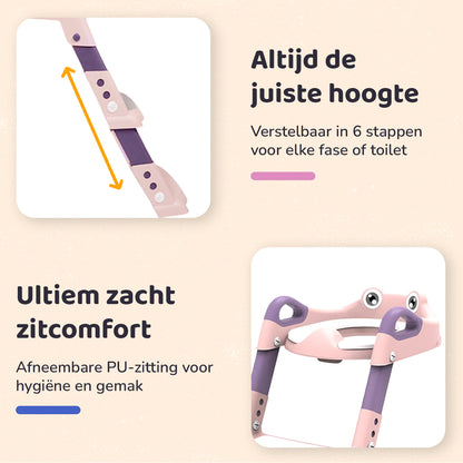 Miyoni WC Verkleiner Verstelbaar - Roze