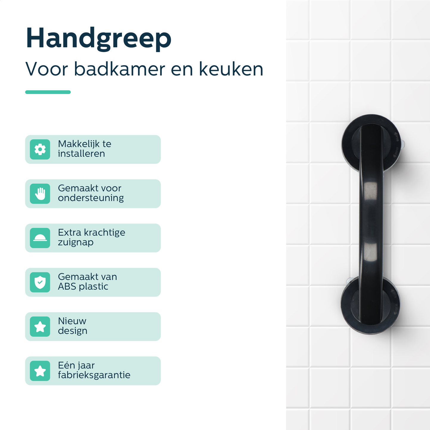 Miyoni® Badkamer en Keuken Handgreep Zwart