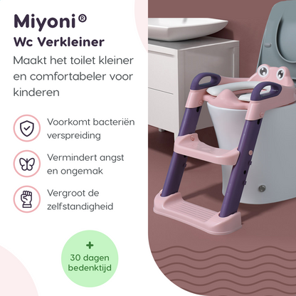 Miyoni® Wc Verkleiner met Trapje Roze