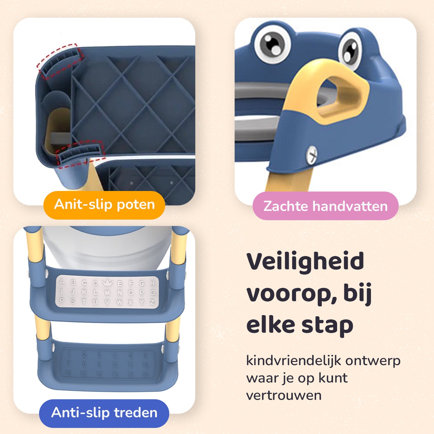 Miyoni WC Verkleiner Verstelbaar - Blauw