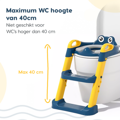 Miyoni® Wc Verkleiner met Trapje Blauw