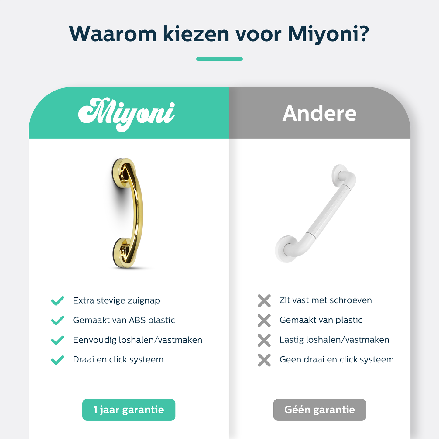 Miyoni® Badkamer en Keuken Handgreep Goud