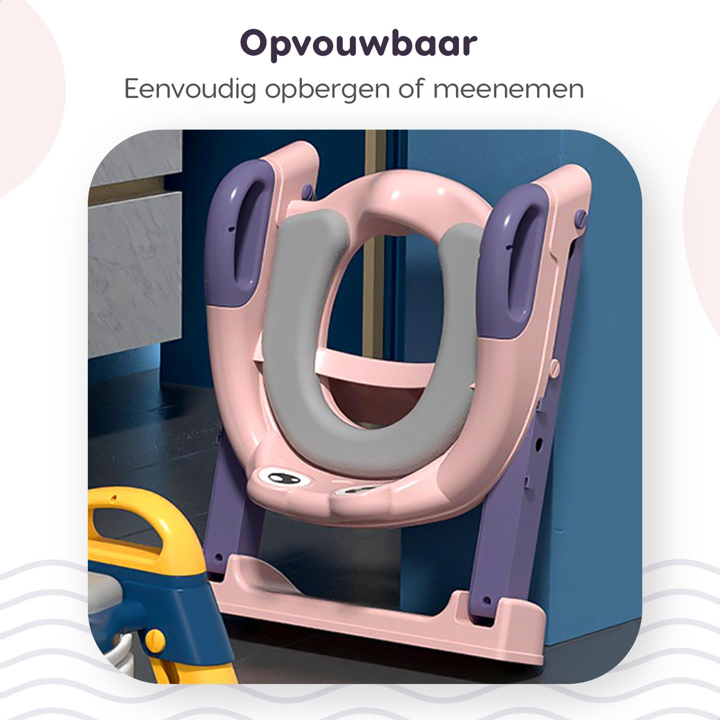 Miyoni® Wc Verkleiner met Trapje Roze