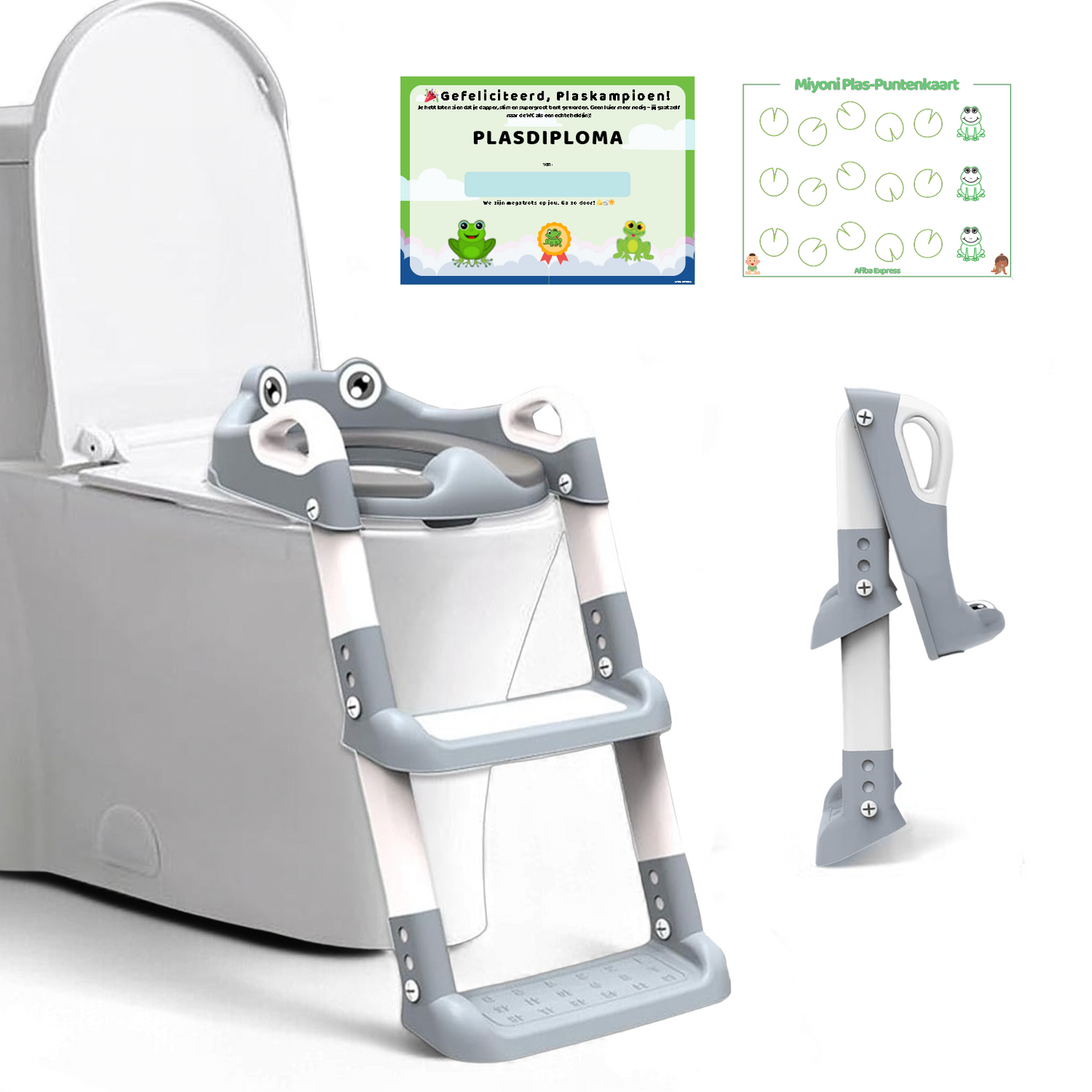 Miyoni WC Verkleiner Verstelbaar - Grijs