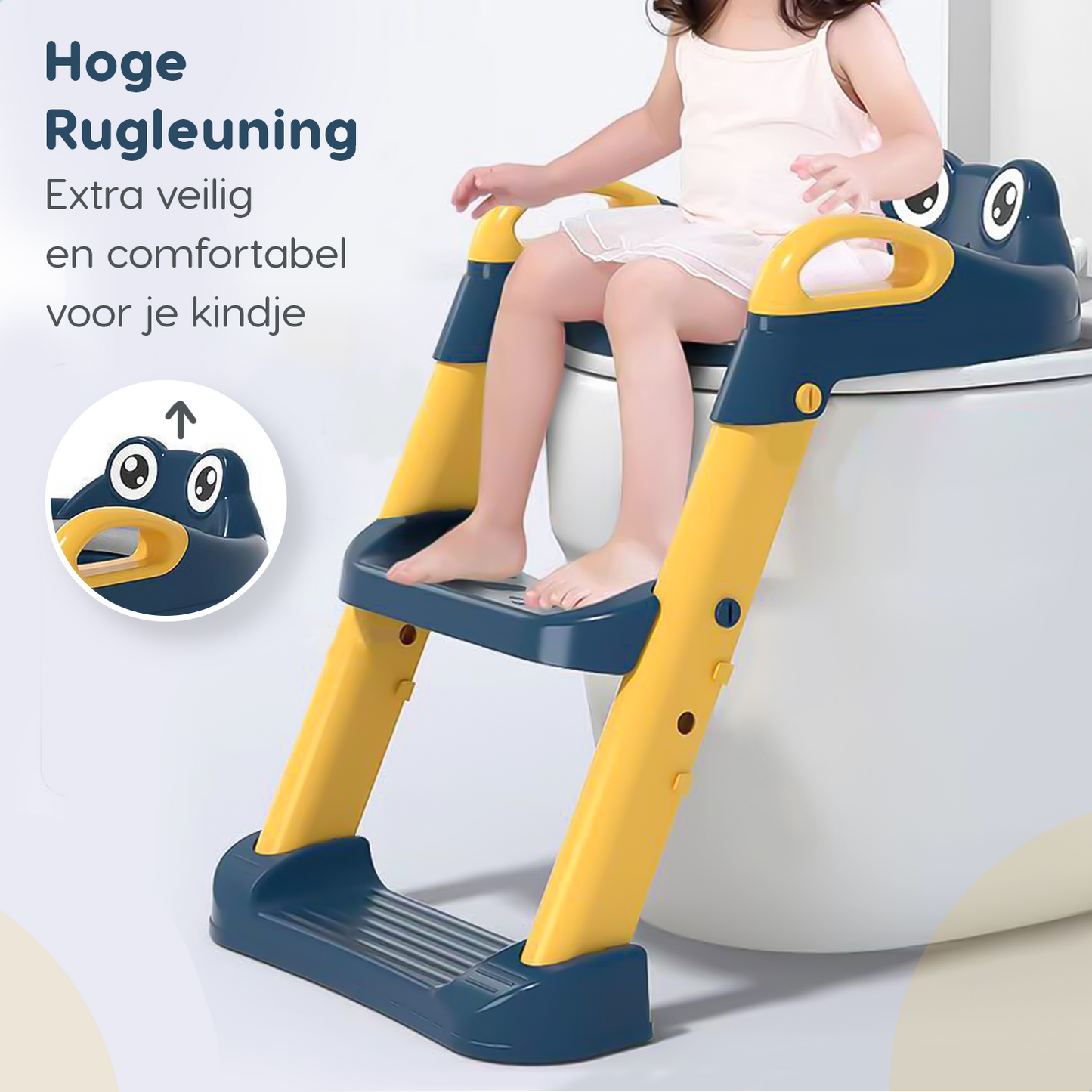 Miyoni® Wc Verkleiner met Trapje Blauw