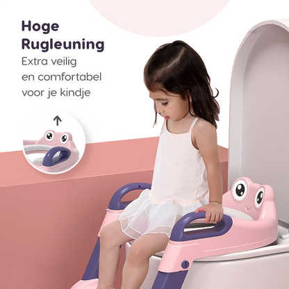 Miyoni® Wc Verkleiner met Trapje Roze