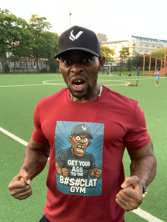 Get Your Ass To The Bom%!clat GYM - T-Shirt 4 - Rood