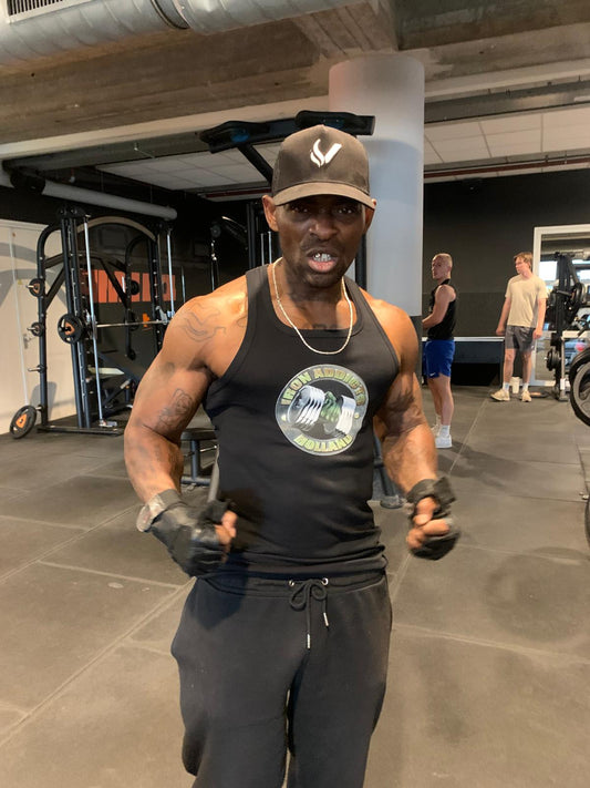 Iron Addicts Holland - Y-Tanktop Zwart