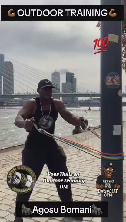 Agosu Bomani - Resistance band set 11-delig - 4 tot 35 kg