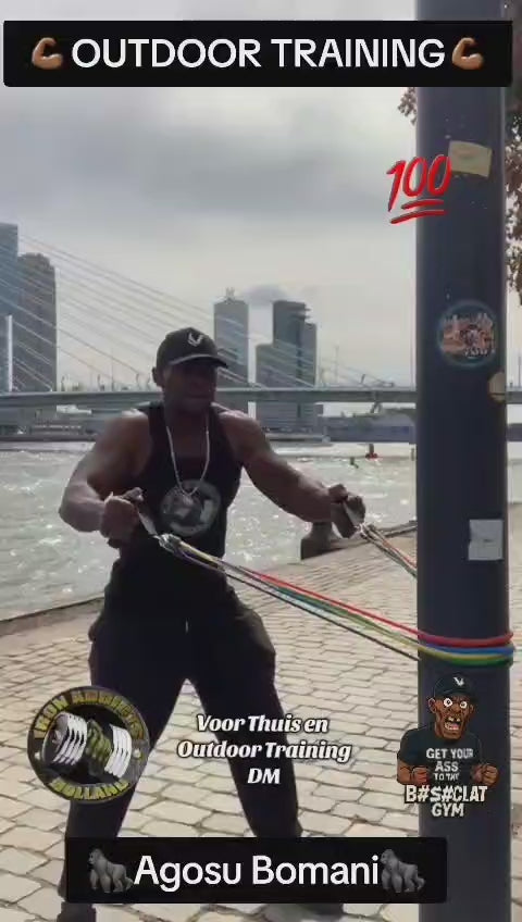 Agosu Bomani - Resistance band set 11-delig - 4 tot 35 kg