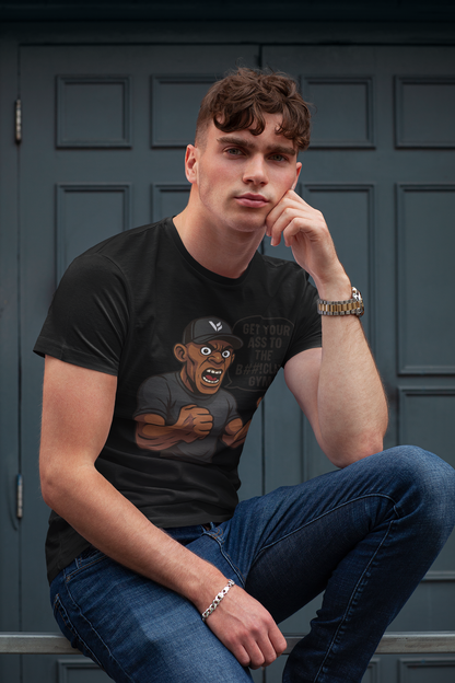 Get Your Ass To The Bom%!clat GYM - T-Shirt 2 Zwart