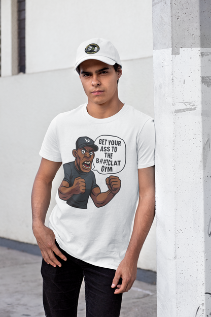 Get Your Ass To The Bom%!clat GYM - T-Shirt 2 Zwart