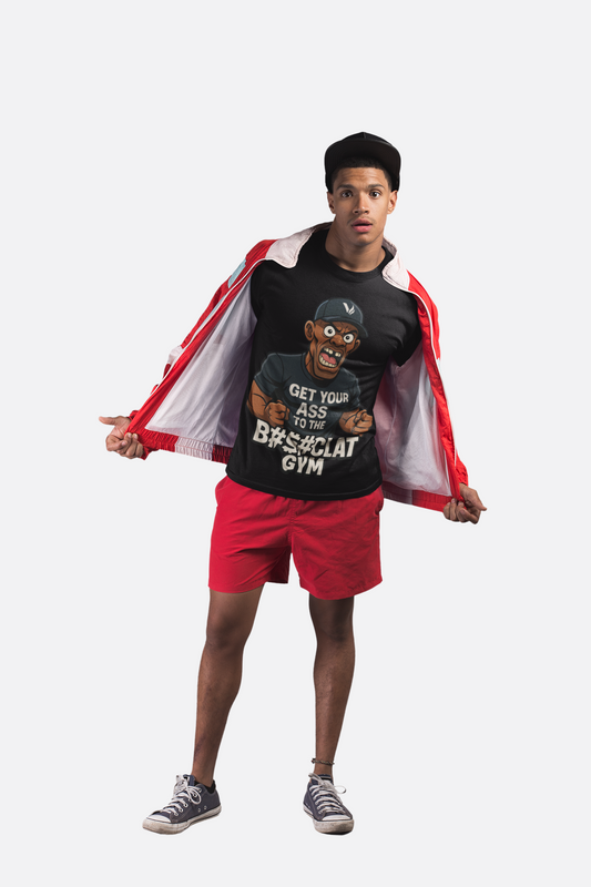 Get Your Ass To The Bom%!clat GYM - T-Shirt 3 - Zwart